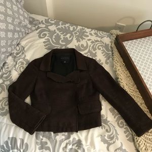 Banana Republic brown Rayon and linen jacket size 0